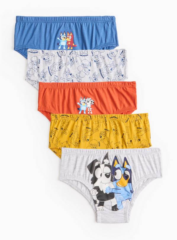 Bluey Character Printed Briefs 5 Pack 3-4 years